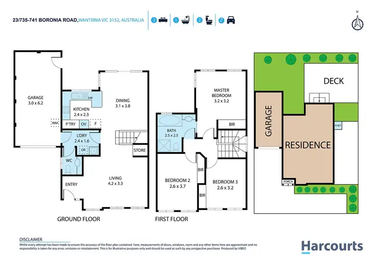 Floorplan of Homely townhouse listing, 23/735-741 Boronia Road, Wantirna VIC 3152