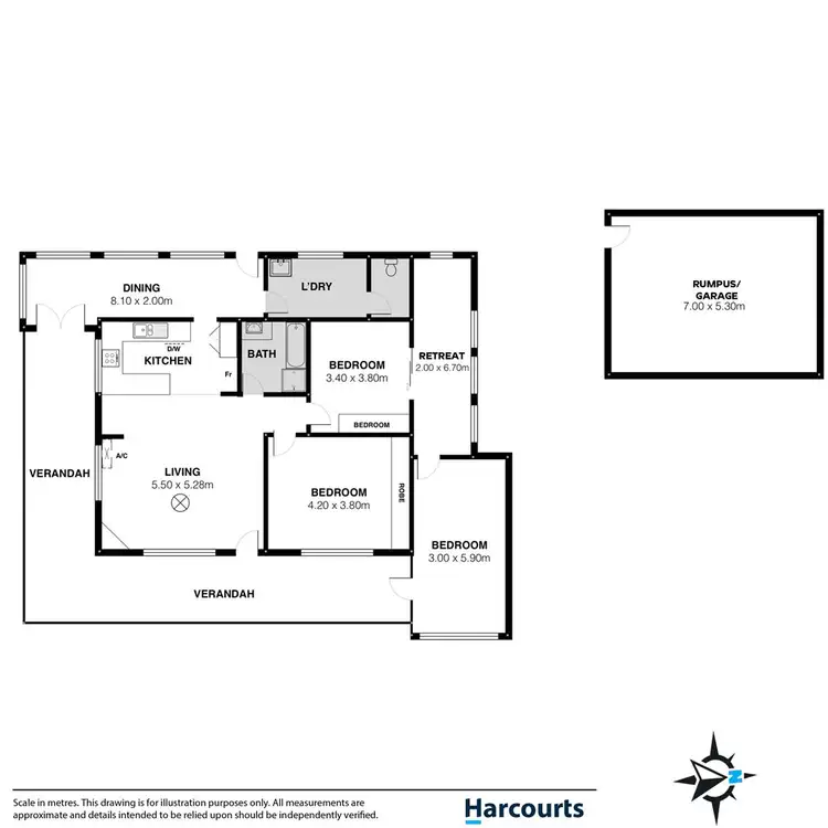 Floorplan of Homely house listing, 1 Burt Avenue, Goolwa North SA 5214