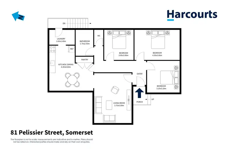 Floorplan of Homely house listing, 81 Pelissier Street, Somerset TAS 7322