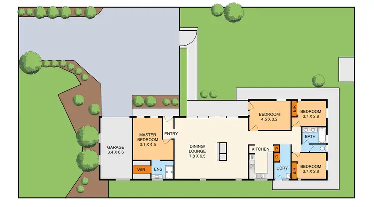 Floorplan of Homely house listing, 8 Wrexham Road, Ferntree Gully VIC 3156