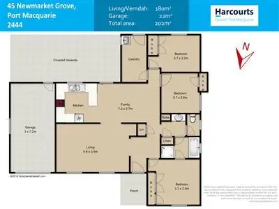 Floorplan of Homely house listing, 45 Newmarket Grove, Port Macquarie NSW 2444