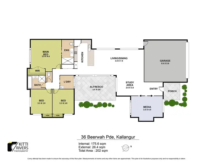 Floorplan of Homely house listing, 36 Beerwah Parade, Kallangur QLD 4503