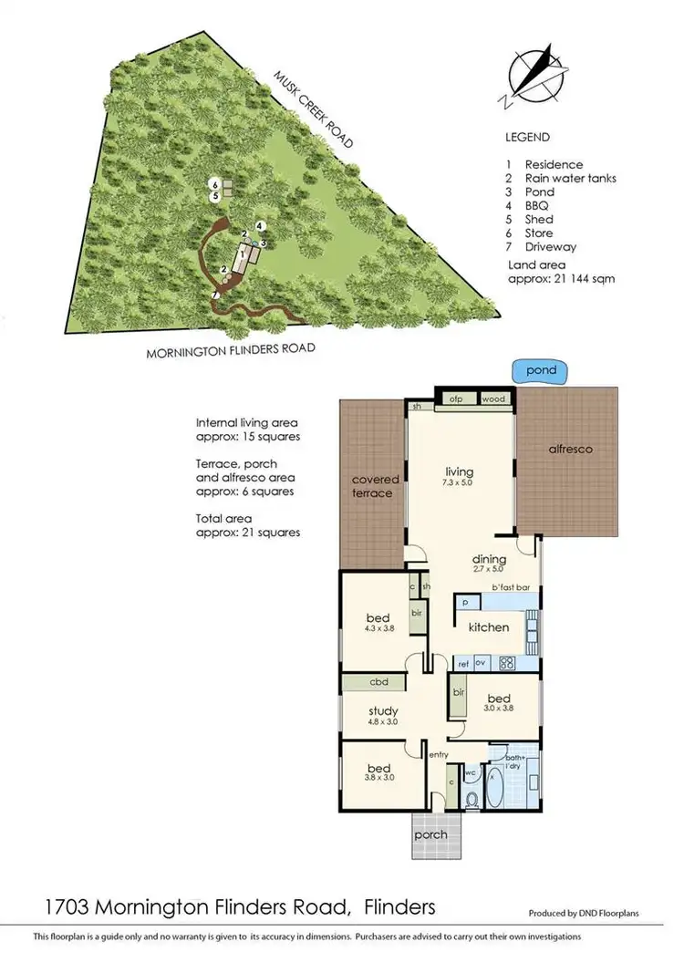 Floorplan of Homely rural property listing, 1703 Mornington Flinders Road, Flinders VIC 3929