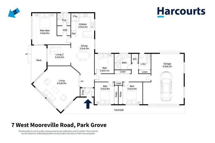Floorplan of Homely house listing, 7 West Mooreville Road, Park Grove TAS 7320