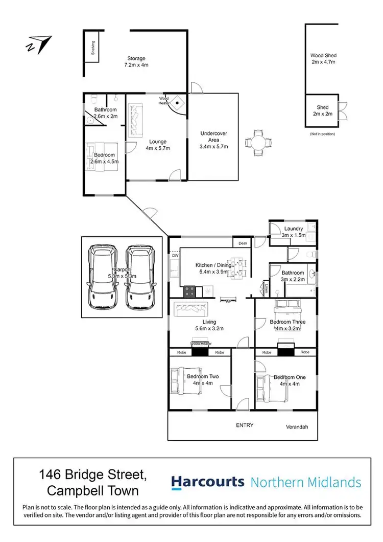 Floorplan of Homely house listing, 146 Bridge Street, Campbell Town TAS 7210