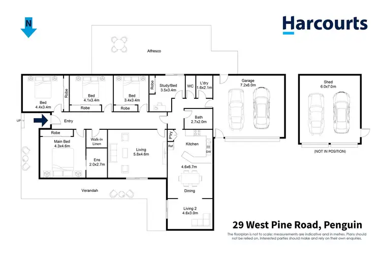 Floorplan of Homely house listing, 29 West Pine Road, Penguin TAS 7316