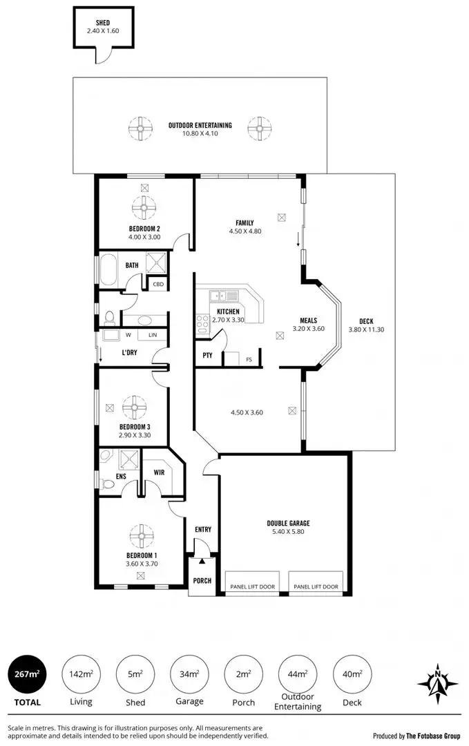 Floorplan of Homely house listing, 51 Jimmy Watson Drive, Woodcroft SA 5162
