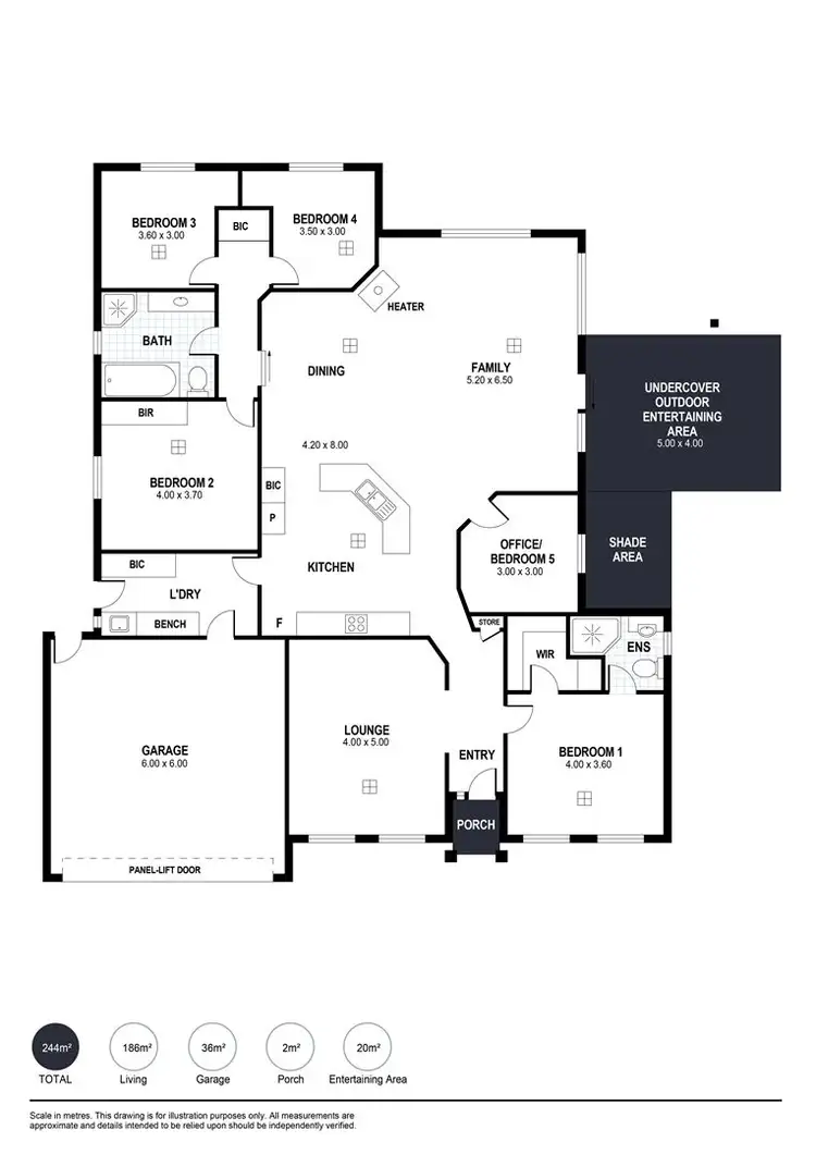 Floorplan of Homely house listing, 13 Africaine Drive, Mccracken SA 5211
