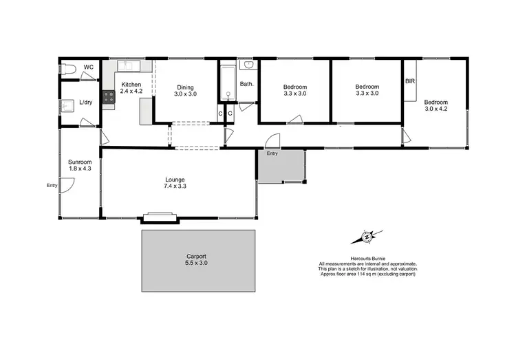 Floorplan of Homely house listing, 21 Whitford Street, Upper Burnie TAS 7320