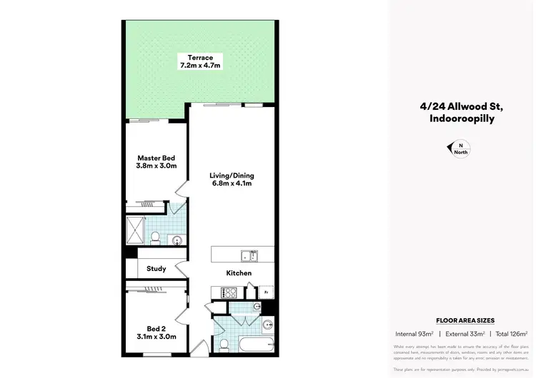 Floorplan of Homely apartment listing, 4/24 Allwood Street, Indooroopilly QLD 4068