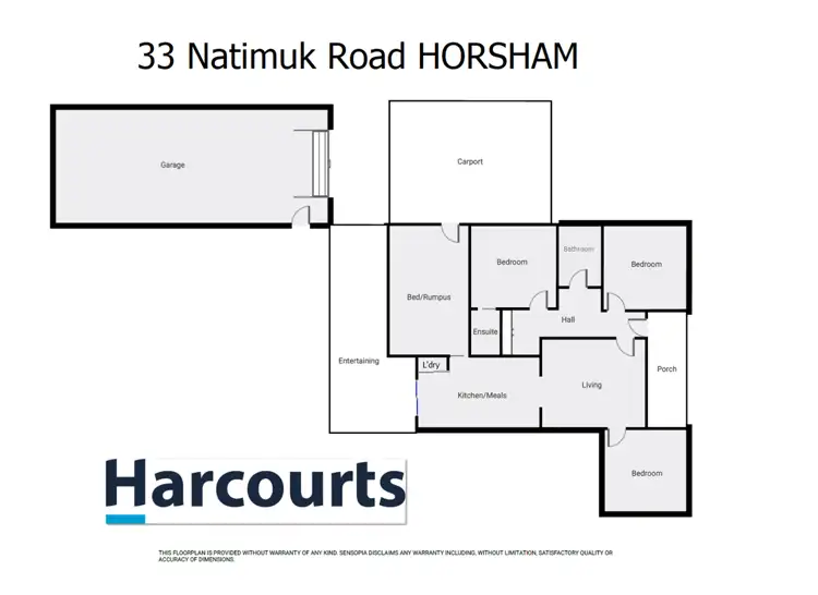 Floorplan of Homely house listing, 33 Natimuk Road, Horsham VIC 3400