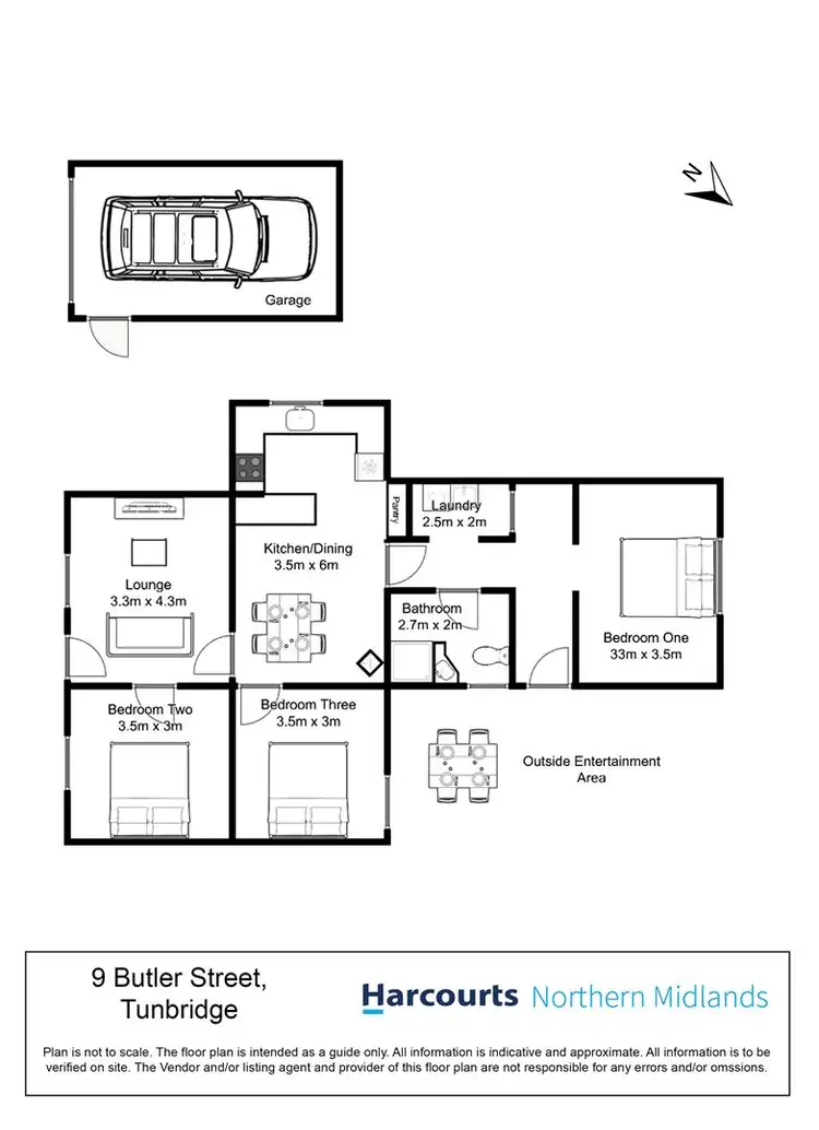 Floorplan of Homely house listing, 9 Butler Street, Tunbridge TAS 7120