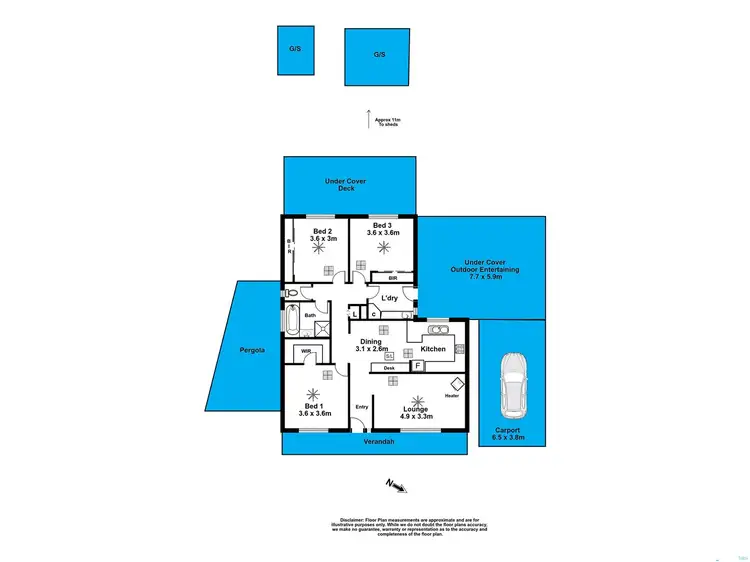 Floorplan of Homely house listing, 27 Glyndale Grove, Huntfield Heights SA 5163