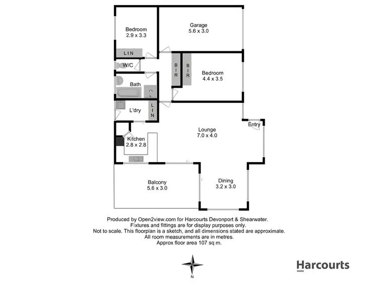 Floorplan of Homely townhouse listing, 2/51A Best Street, Devonport TAS 7310