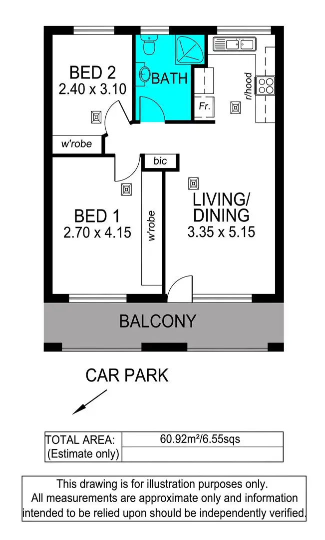 Floorplan of Homely unit listing, 11/194 Seaview Road, Henley Beach South SA 5022