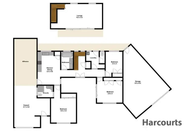 Floorplan of Homely house listing, 46 Manning Drive, Churchill VIC 3842