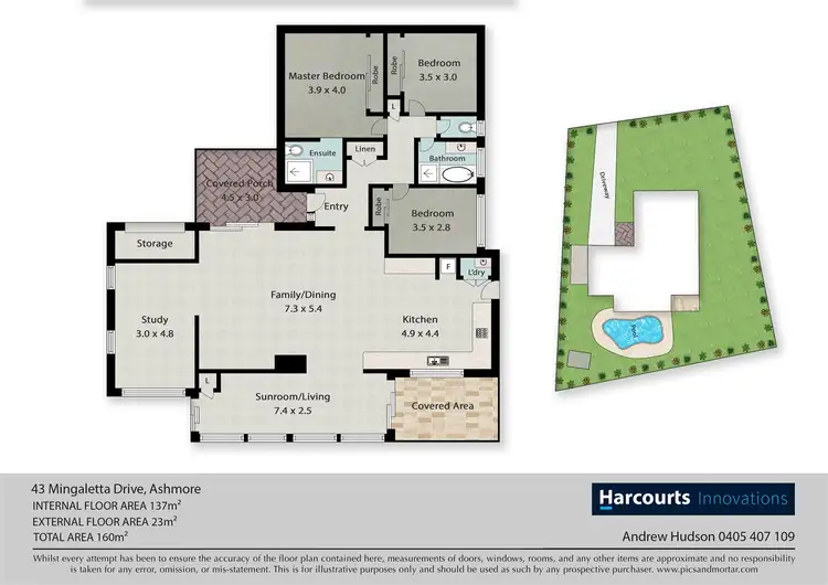 Floorplan of Homely house listing, 43 Mingaletta Drive, Ashmore QLD 4214