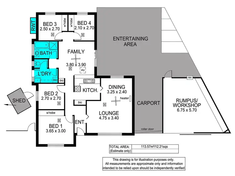 Floorplan of Homely house listing, 6 Manooka Road, Morphett Vale SA 5162