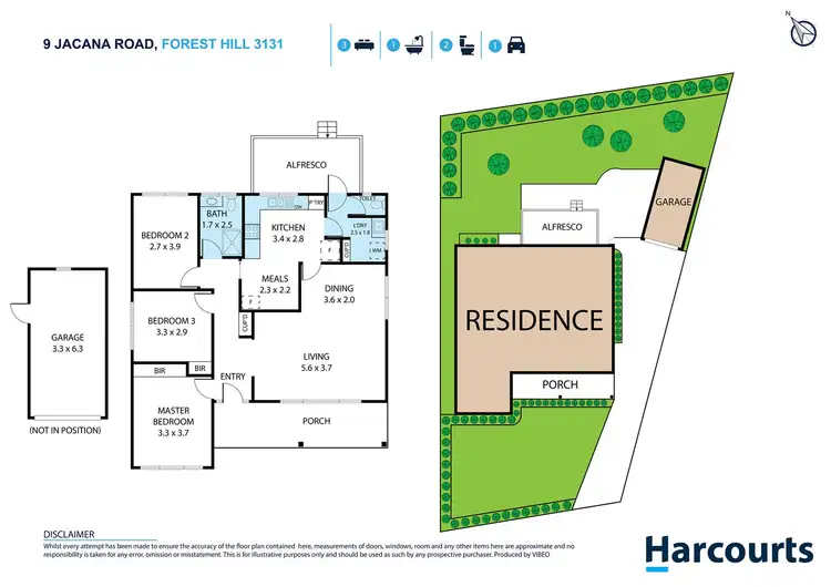 Floorplan of Homely house listing, 9 Jacana Road, Forest Hill VIC 3131