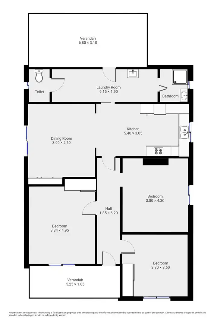 Floorplan of Homely house listing, 33 Wright Street, Peterborough SA 5422