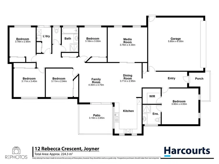 Floorplan of Homely house listing, 12 Rebecca Crescent, Joyner QLD 4500