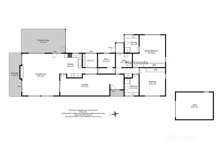Floorplan of Homely house listing, 1 Sassafras Crescent, Romaine TAS 7320