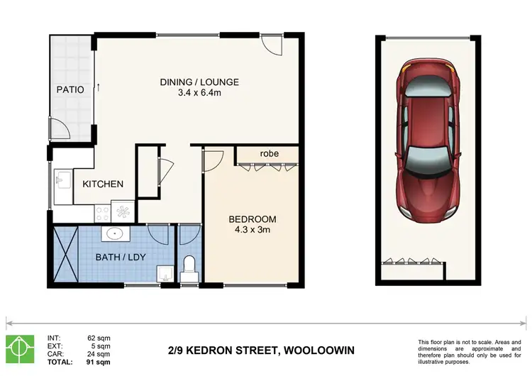 Floorplan of Homely unit listing, 2/9 Kedron Street, Wooloowin QLD 4030