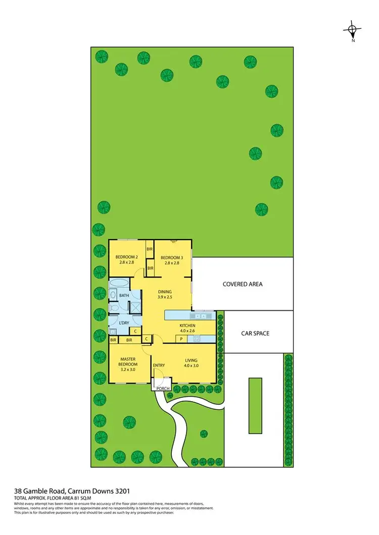 Floorplan of Homely house listing, 38 Gamble Road, Carrum Downs VIC 3201
