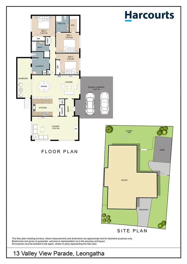 Floorplan of Homely house listing, 13 Valley View Crescent, Leongatha VIC 3953