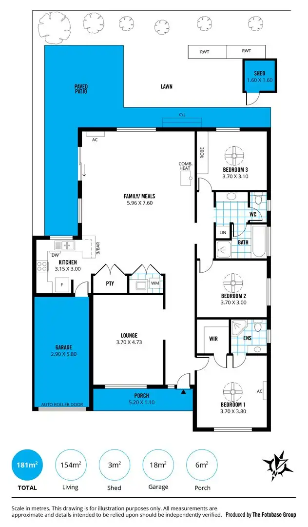 Floorplan of Homely house listing, 6 Marin Court, Aberfoyle Park SA 5159