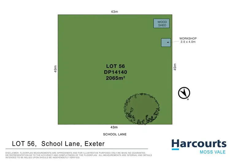 Floorplan of Homely land listing, 22 School Lane, Exeter NSW 2579
