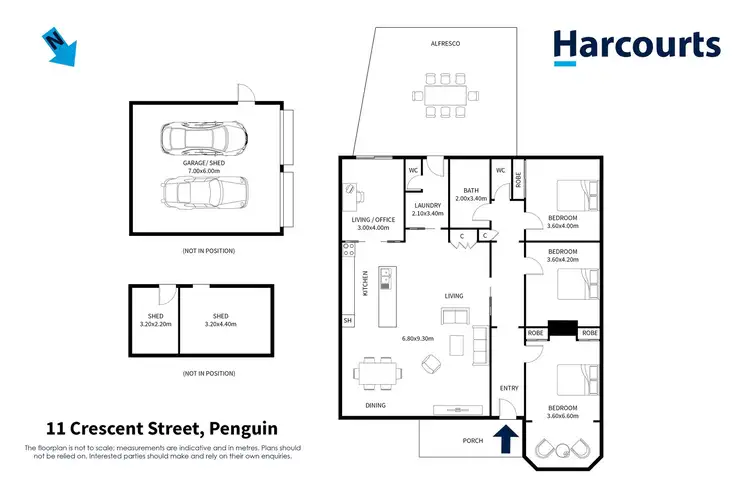 Floorplan of Homely house listing, 11 Crescent Street, Penguin TAS 7316