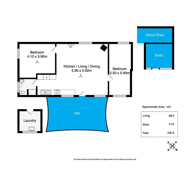 Floorplan of Homely house listing, 4 Coxe Street, Milang SA 5256