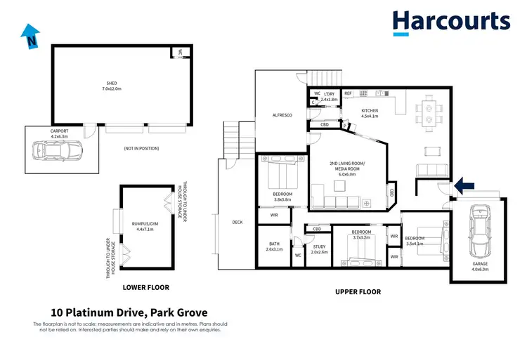 Floorplan of Homely house listing, 10 Platinum Drive, Park Grove TAS 7320