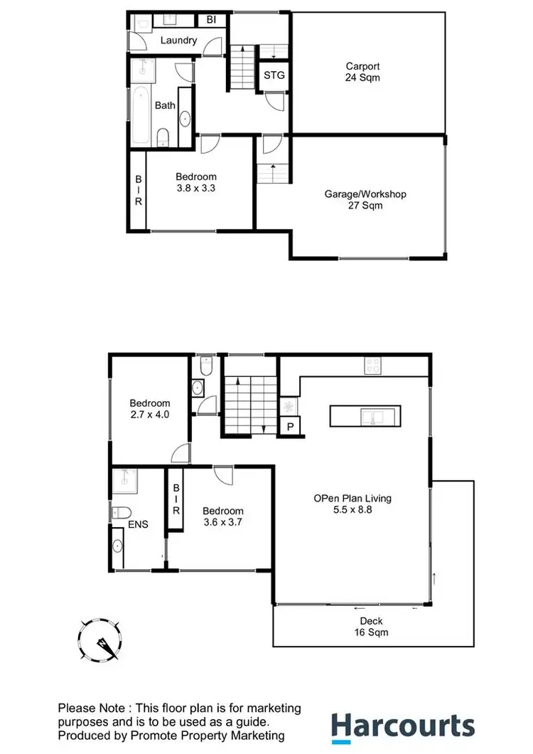 Floorplan of Homely apartment listing, 8/4 Tanina Mews, Kingston Beach TAS 7050