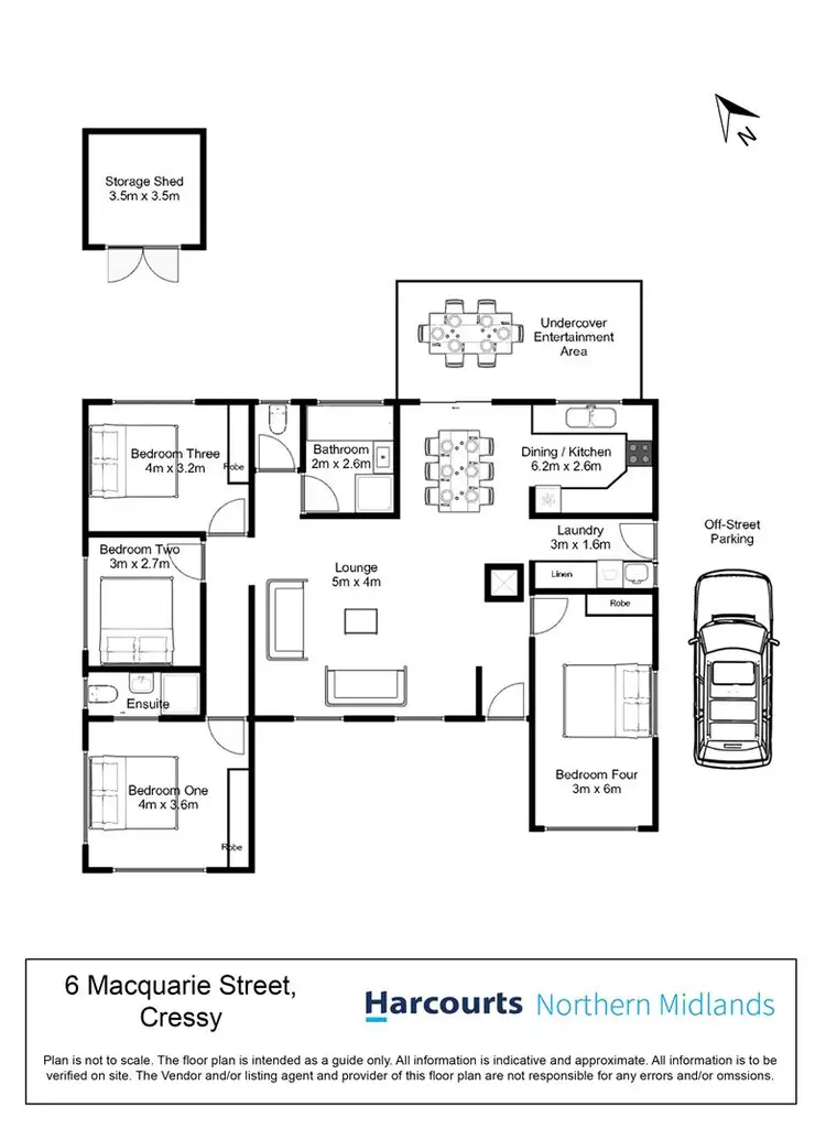 Floorplan of Homely house listing, 6 Macquarie Street, Cressy TAS 7302