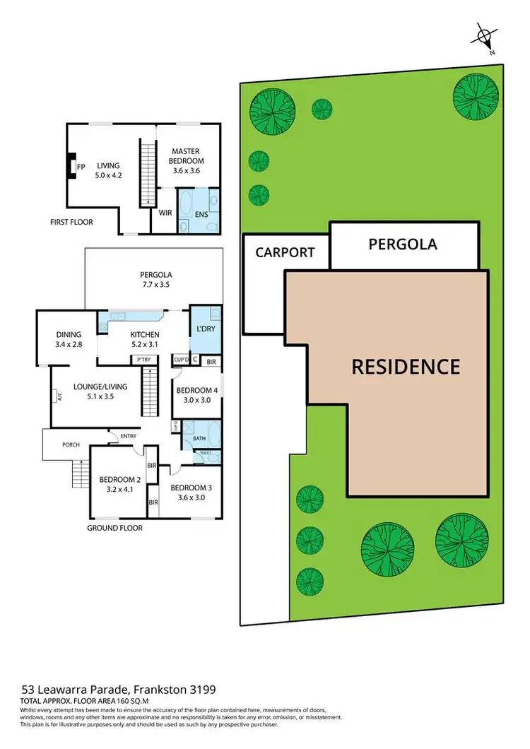 Floorplan of Homely house listing, 53 Leawarra Parade, Frankston VIC 3199