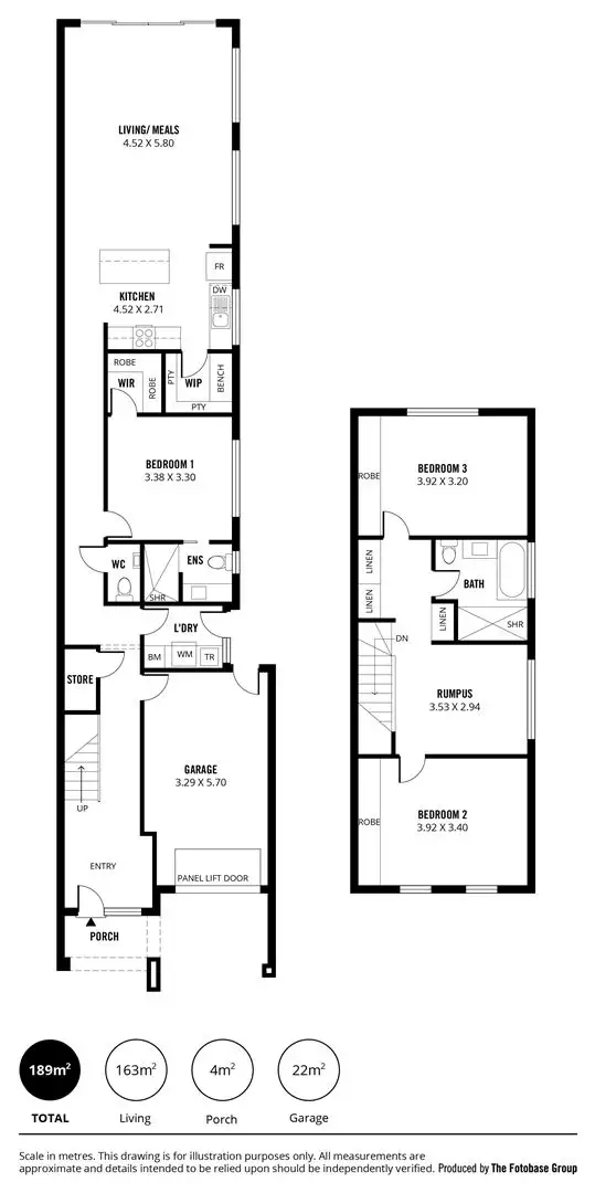 Floorplan of Homely townhouse listing, 69b Compass Drive, Seaford SA 5169