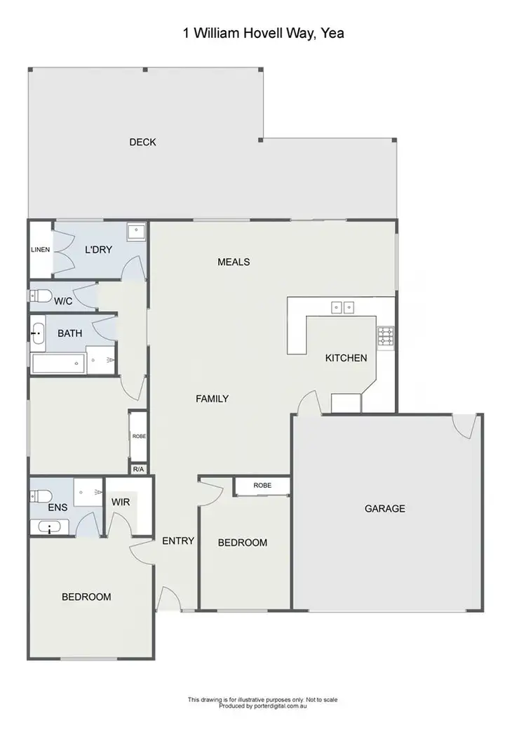 Floorplan of Homely house listing, 1 William Hovel Way, Yea VIC 3717