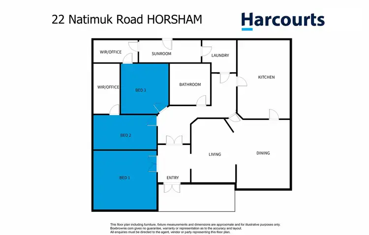 Floorplan of Homely house listing, 22 Natimuk Road, Horsham VIC 3400