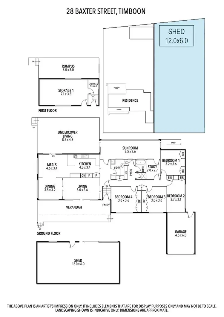 Floorplan of Homely house listing, 28 Baxter St, Timboon VIC 3268