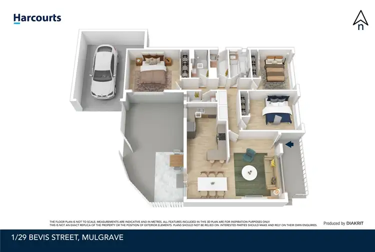 Floorplan of Homely unit listing, 1/29 Bevis Street, Mulgrave VIC 3170