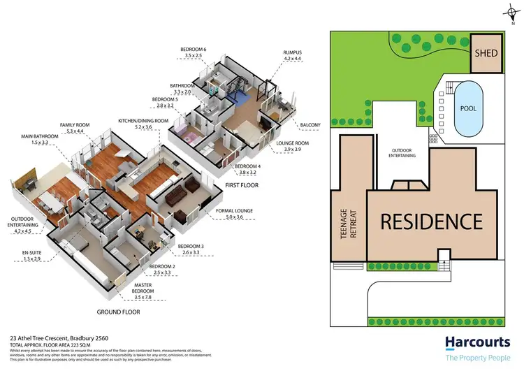 Floorplan of Homely house listing, 23 Athel Tree Crescent, Bradbury NSW 2560