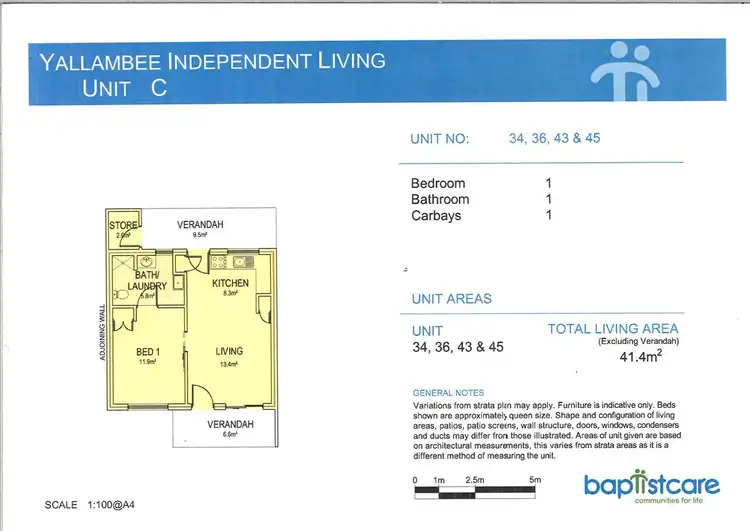 Floorplan of Homely retirement listing, Villa 43/2 Fenton Street, Mundaring WA 6073