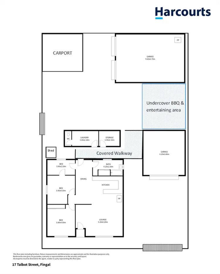 Floorplan of Homely house listing, 17 Talbot Street, Fingal TAS 7214