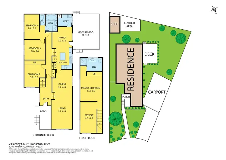 Floorplan of Homely house listing, 2 Hartley Court, Frankston VIC 3199