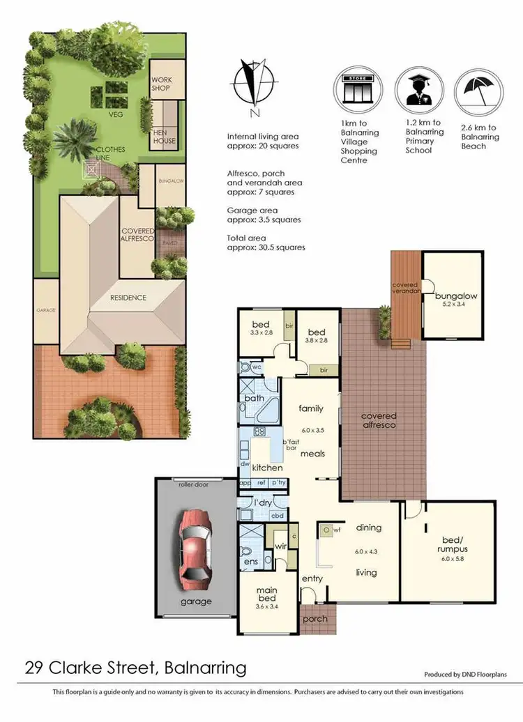 Floorplan of Homely house listing, 29 Clarke Street, Balnarring VIC 3926