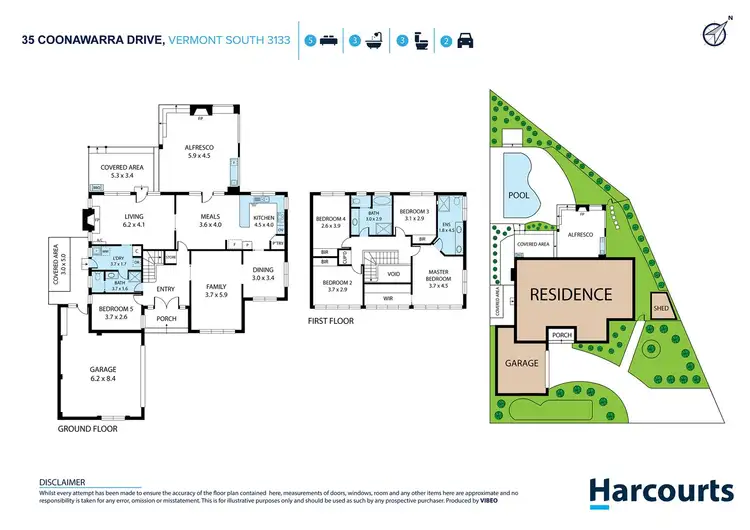 Floorplan of Homely house listing, 35 Coonawarra Drive, Vermont South VIC 3133
