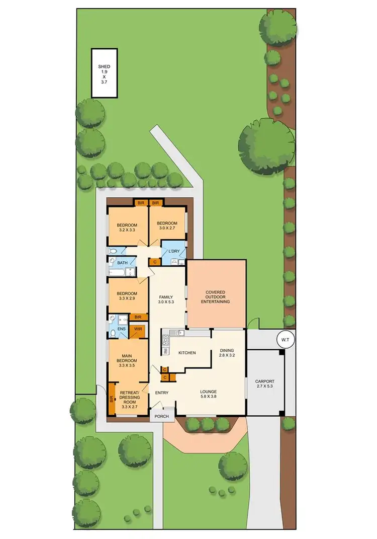Floorplan of Homely house listing, 1 Mildara Street, Vermont South VIC 3133