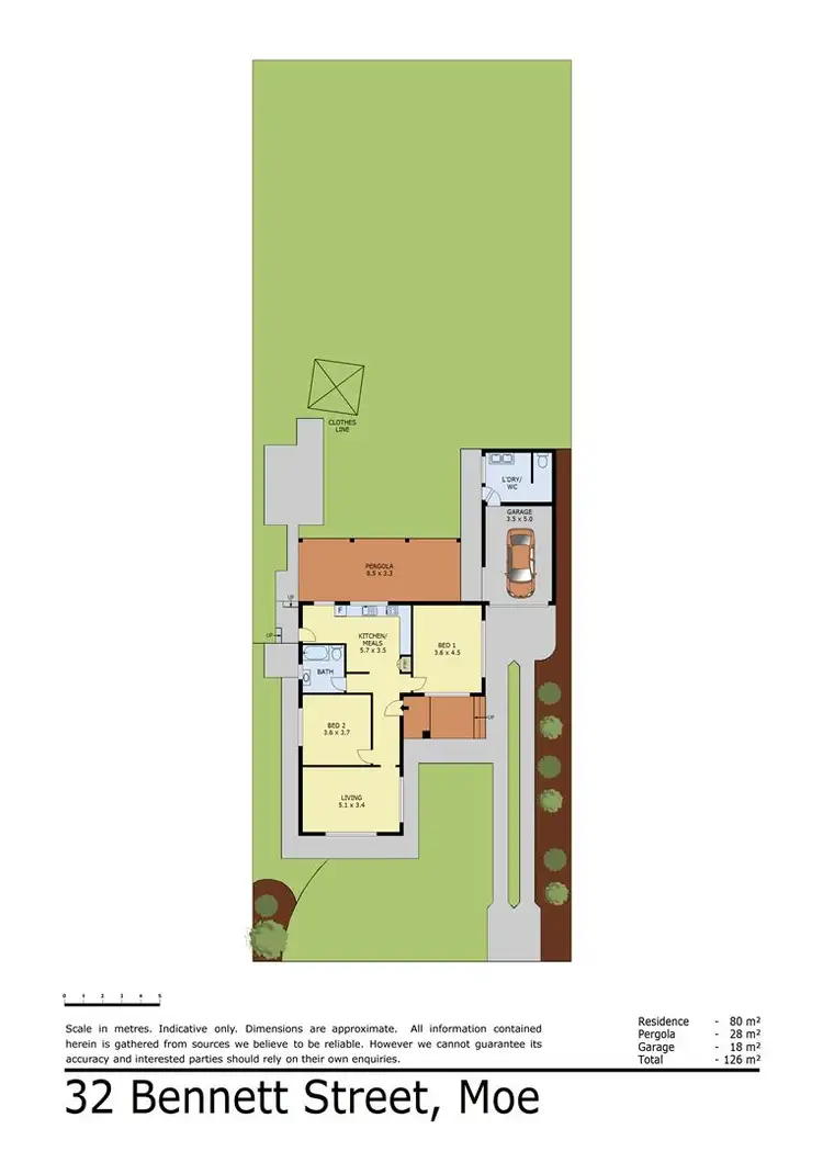 Floorplan of Homely house listing, 32 Bennett Street, Moe VIC 3825